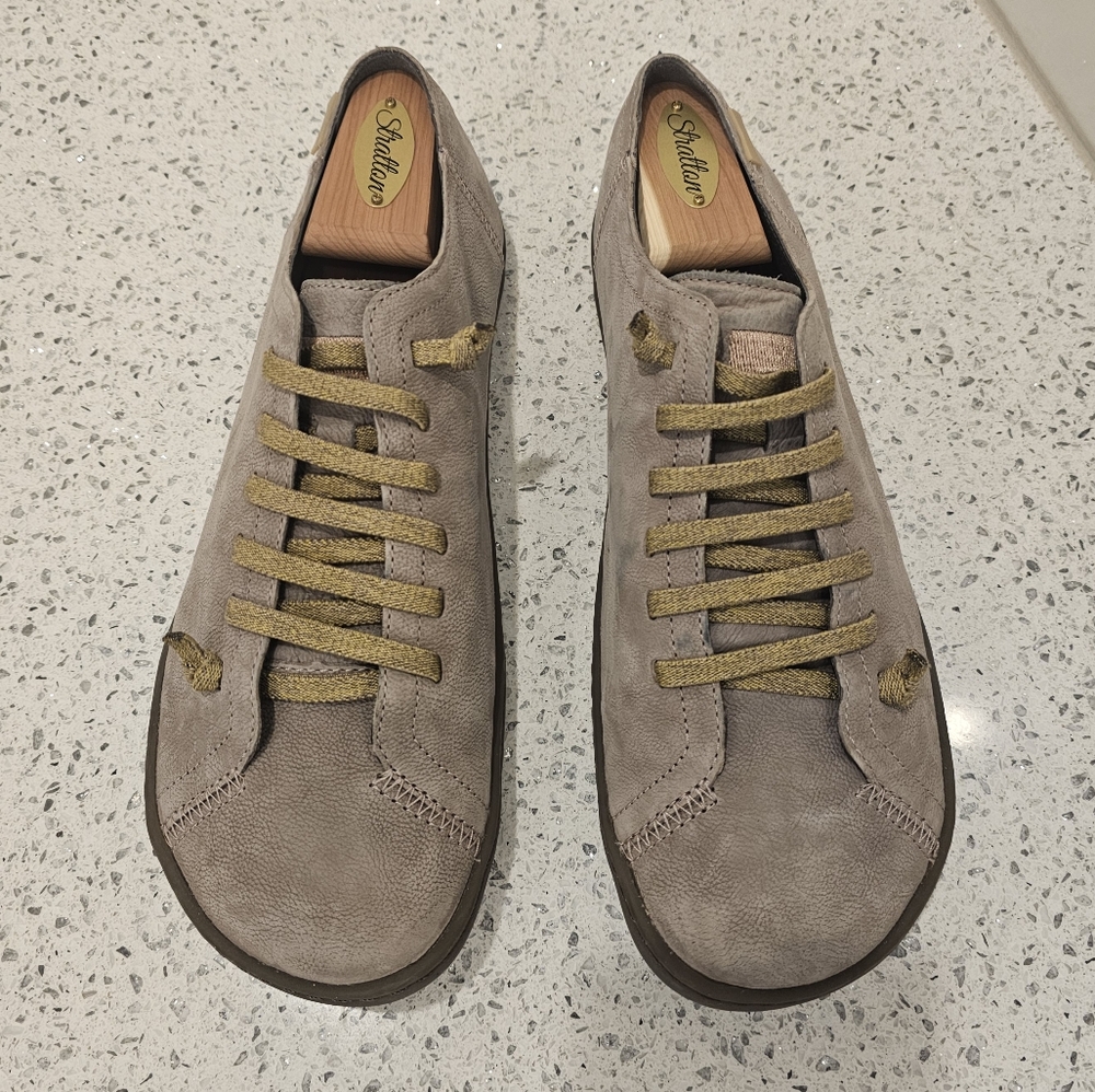 Camper Women's Peu Tan Suede Slip on shoe sz 41